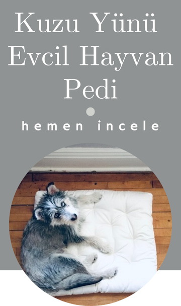 Kuzu Yünü Evcil Hayvan Pedi