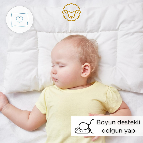 Yün Çocuk Uyku Seti | Çocuk Yastık - Çocuk Ped - Çocuk Yorgan