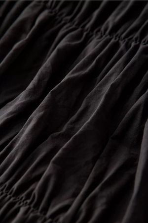 Siyah %100 Organik Pamuk Bürümcük Nevresim Takımı - Yün Evim® Natural Serisi