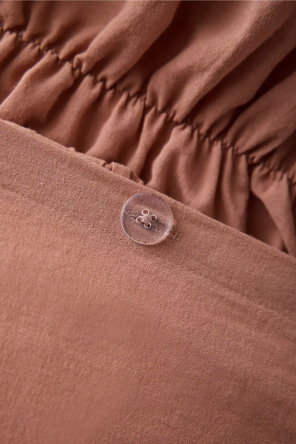 Toprak %100 Organik Pamuk Bürümcük Nevresim Takımı - Yün Evim® Natural Serisi