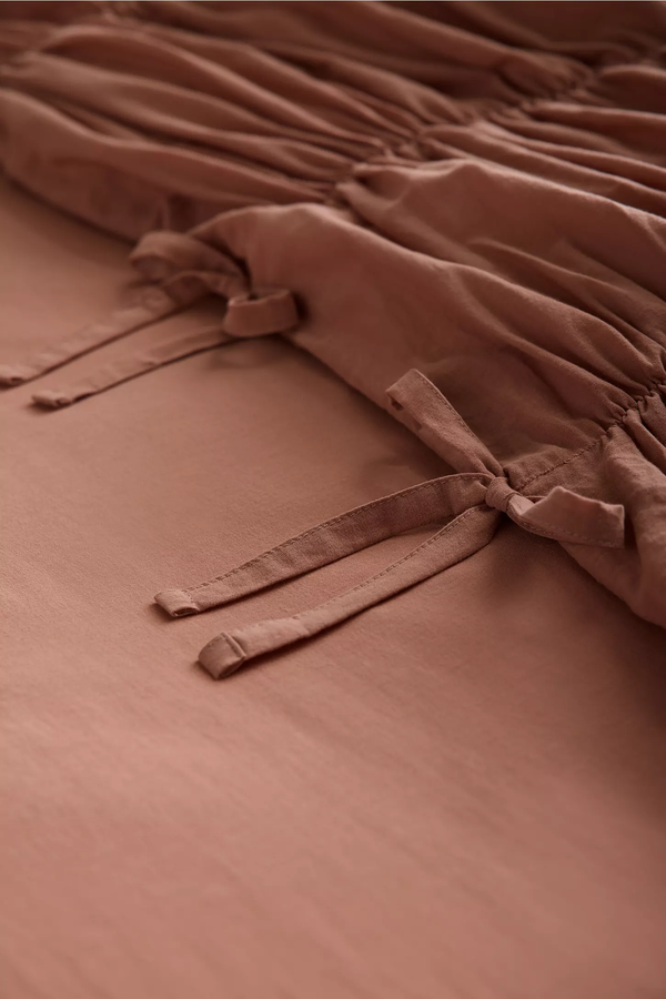 Toprak %100 Organik Pamuk Bürümcük Nevresim Takımı - Yün Evim® Natural Serisi