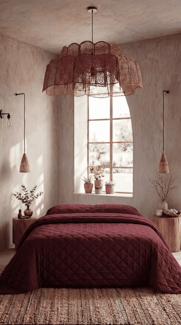 Gül Kırmızısı Yazlık Yün Pike | Çift - Tek - Battal