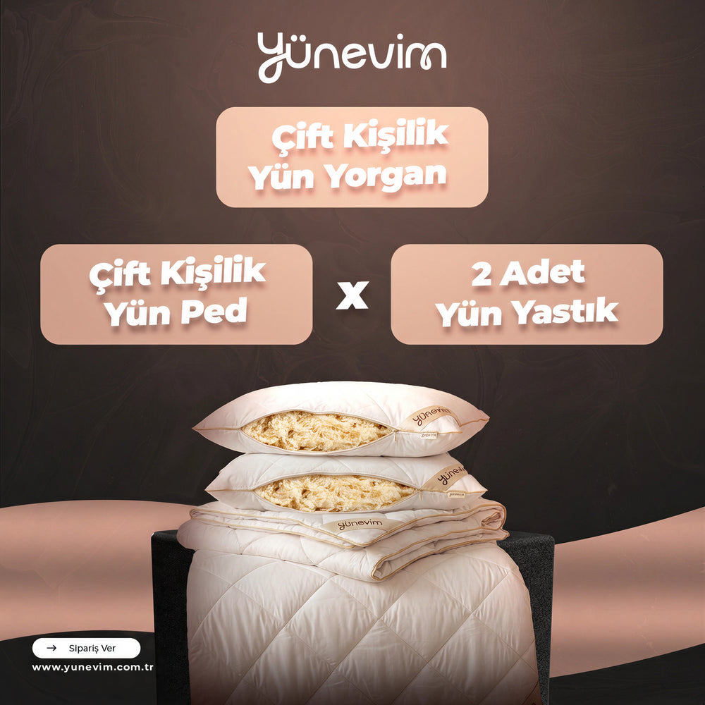 Çift Kişilik Yatak Seti İndirimi (+2 Adet Yastık Hediye)