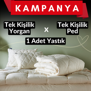 Tek Kişilik Yatak Seti İndirimi (+1 Adet Yastık Hediye)