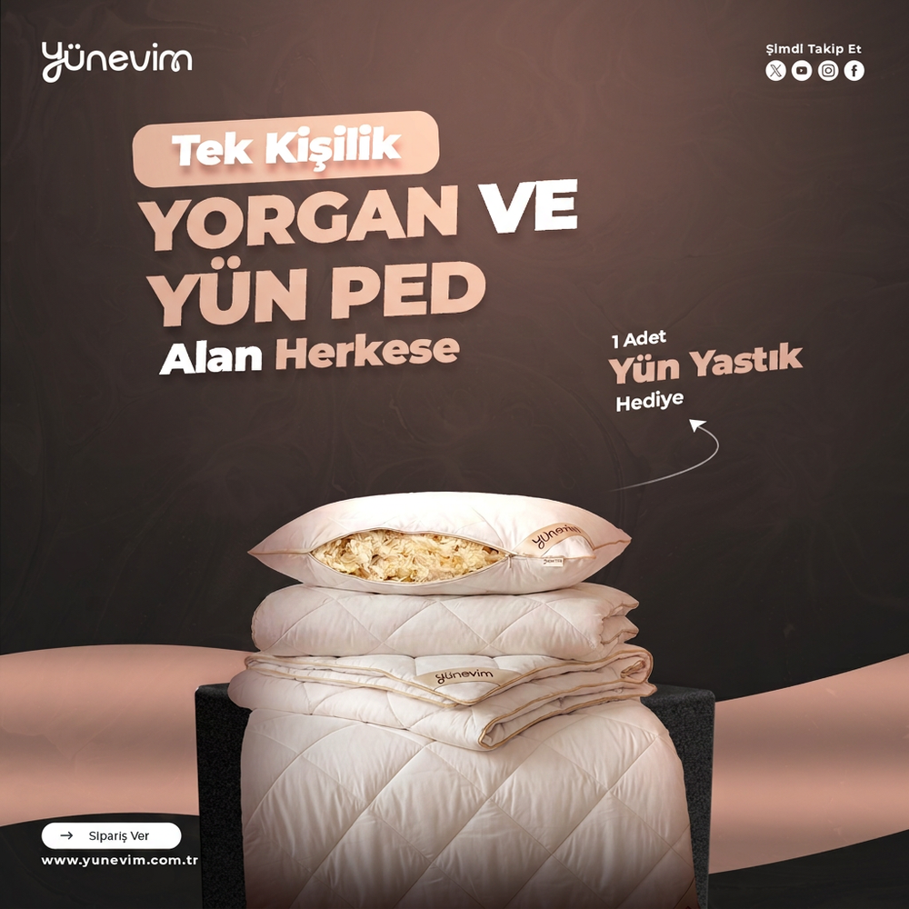 Tek Kişilik Yatak Seti İndirimi (+1 Adet Yastık Hediye)