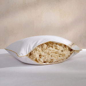 1 Adet Doğal Kuzu Boncuk Yünü Yastık 50x70 cm 1000 GR Merinos Kuzu Yünü