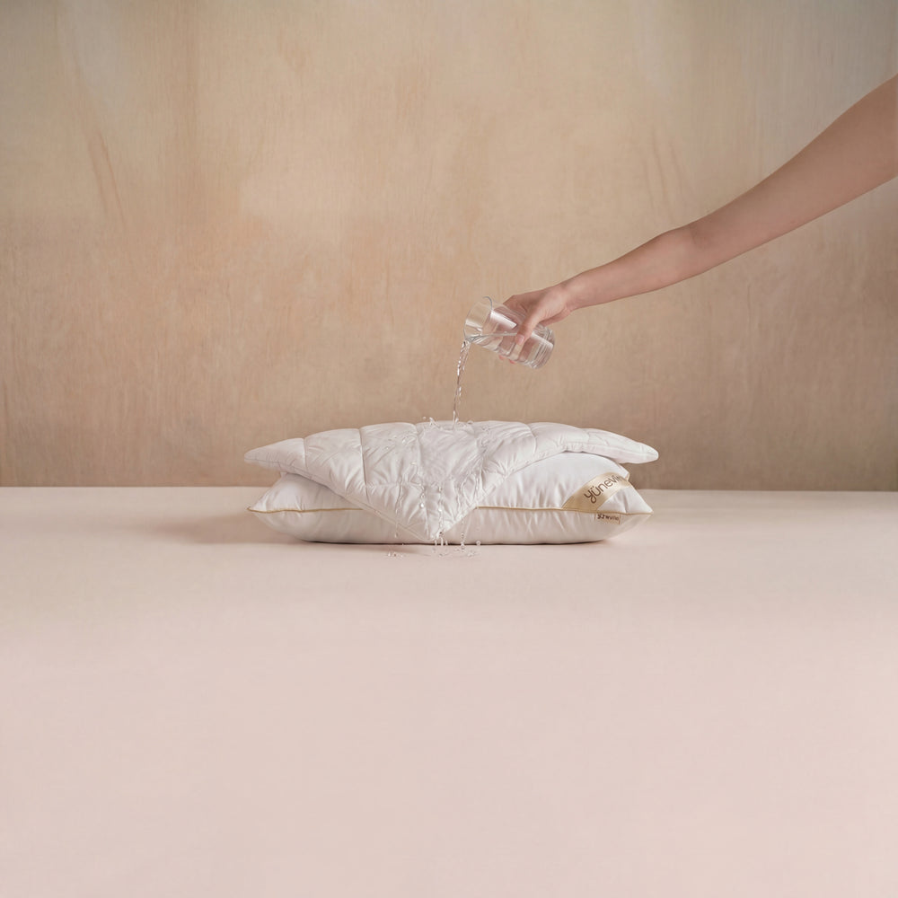 2 Adet Sıvı Geçirmez Yün Dolgulu Yastık Alezi (50x70)